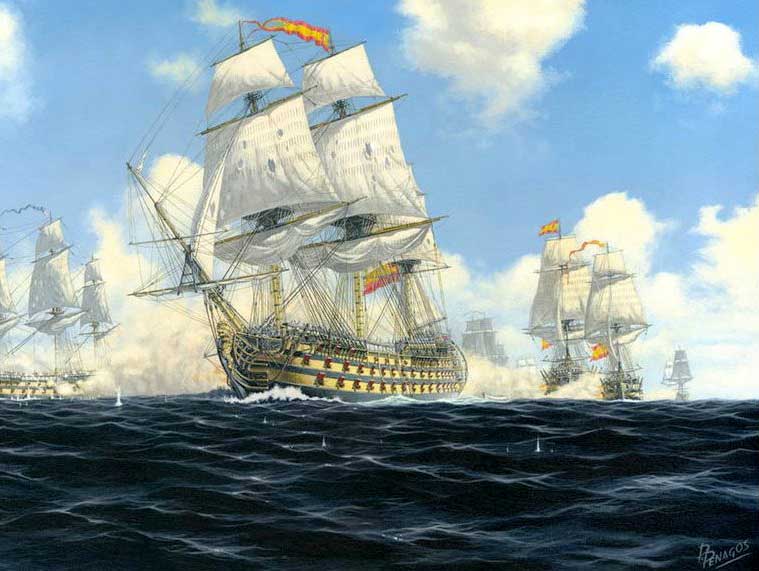 Recelos entre británicos y españoles en Tolón en 1793