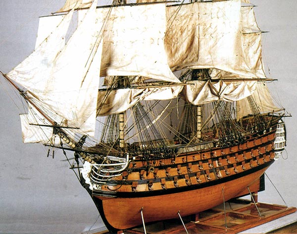 Navío Real Borbón: historia de su modelo de arsenal