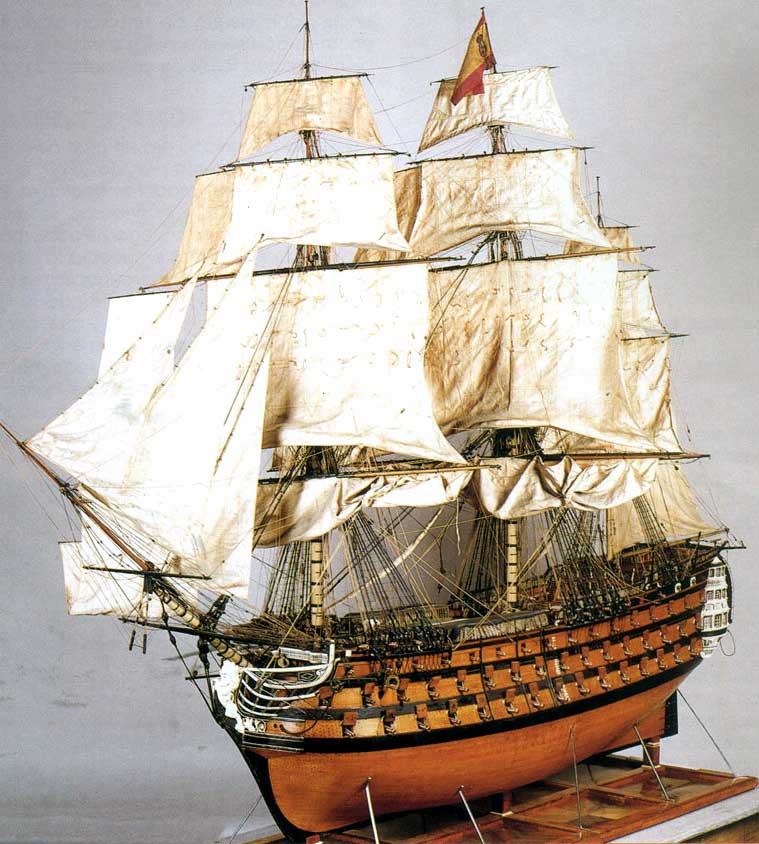 Maqueta del navío de línea Real Borbón