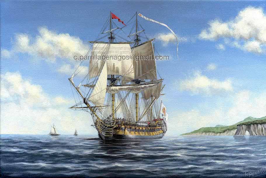 Pintura del navío Velasco