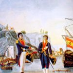 El oficial de detall Oficial y guardiamarina de la Armada española.