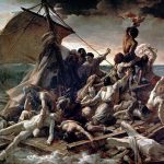 Horror en la balsa de la Medusa (Fragata La Méduse) Pintura de la balsa de la Mesusa