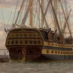 La estafa de los navíos comprados a Rusia Pintura de un navío de línea ruso