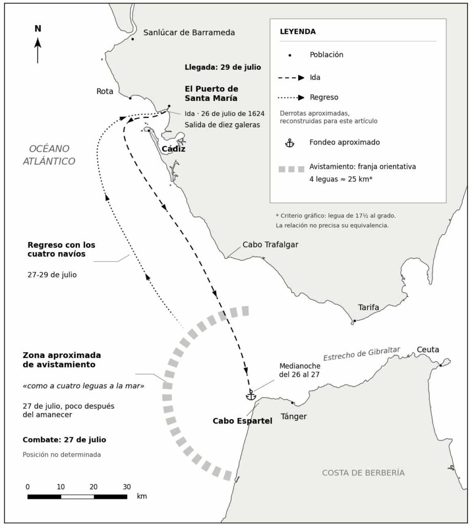 Mapa de la expedición.