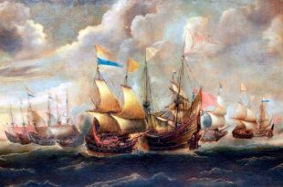 Combate naval entre españoles y holandeses, parecida a la primera batalla de Playa Honda