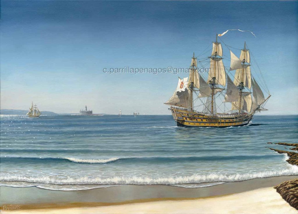 Rumbo a Brasil (Rumo ao Brasil) Pintura de Carlos Parrilla