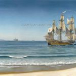 Rumbo a Brasil (Rumo ao Brasil) Pintura de Carlos Parrilla