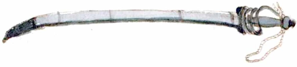 Sable de mediados del siglo XVIII.