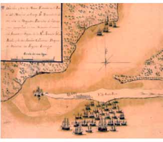 Segundo movimiento del ataque a Pensacola en 1781