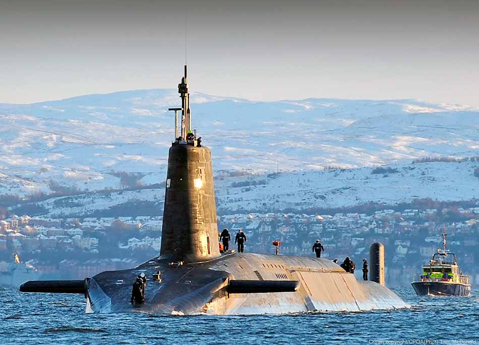 Submarino nuclear británico HMS Vanguard