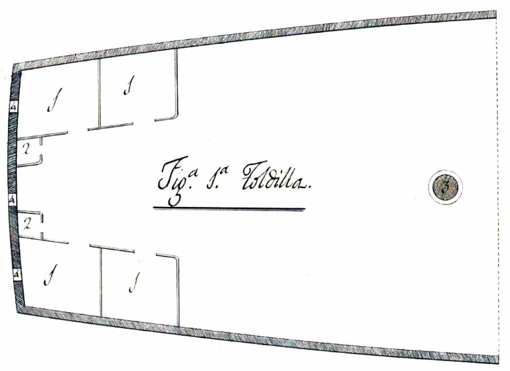 Toldilla del navío Reina Luisa.