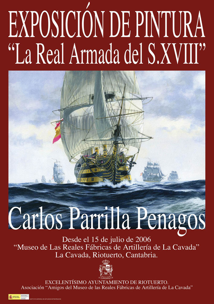 Cartel de la Exposici&oacute;n de pintura de Carlos Parrilla